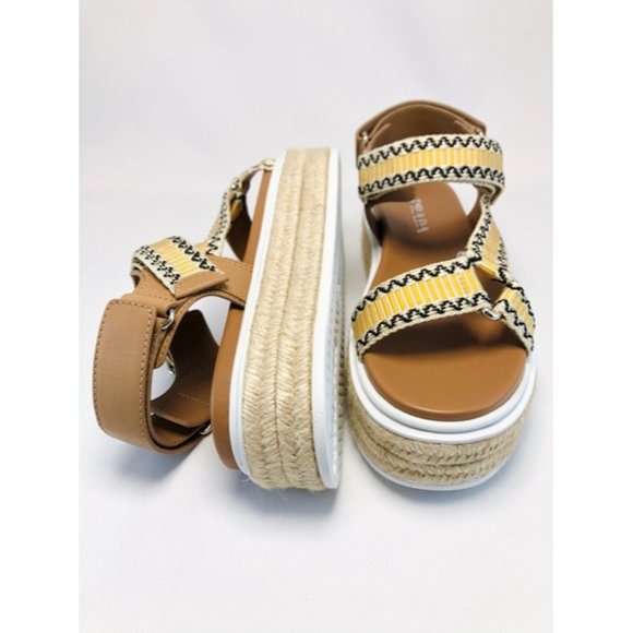 PRADA Jacquard And Leather Platform Espadrille Sandals Eu:40 - Picture 7 of 11